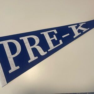 Blue Pre-K Pennant NWT